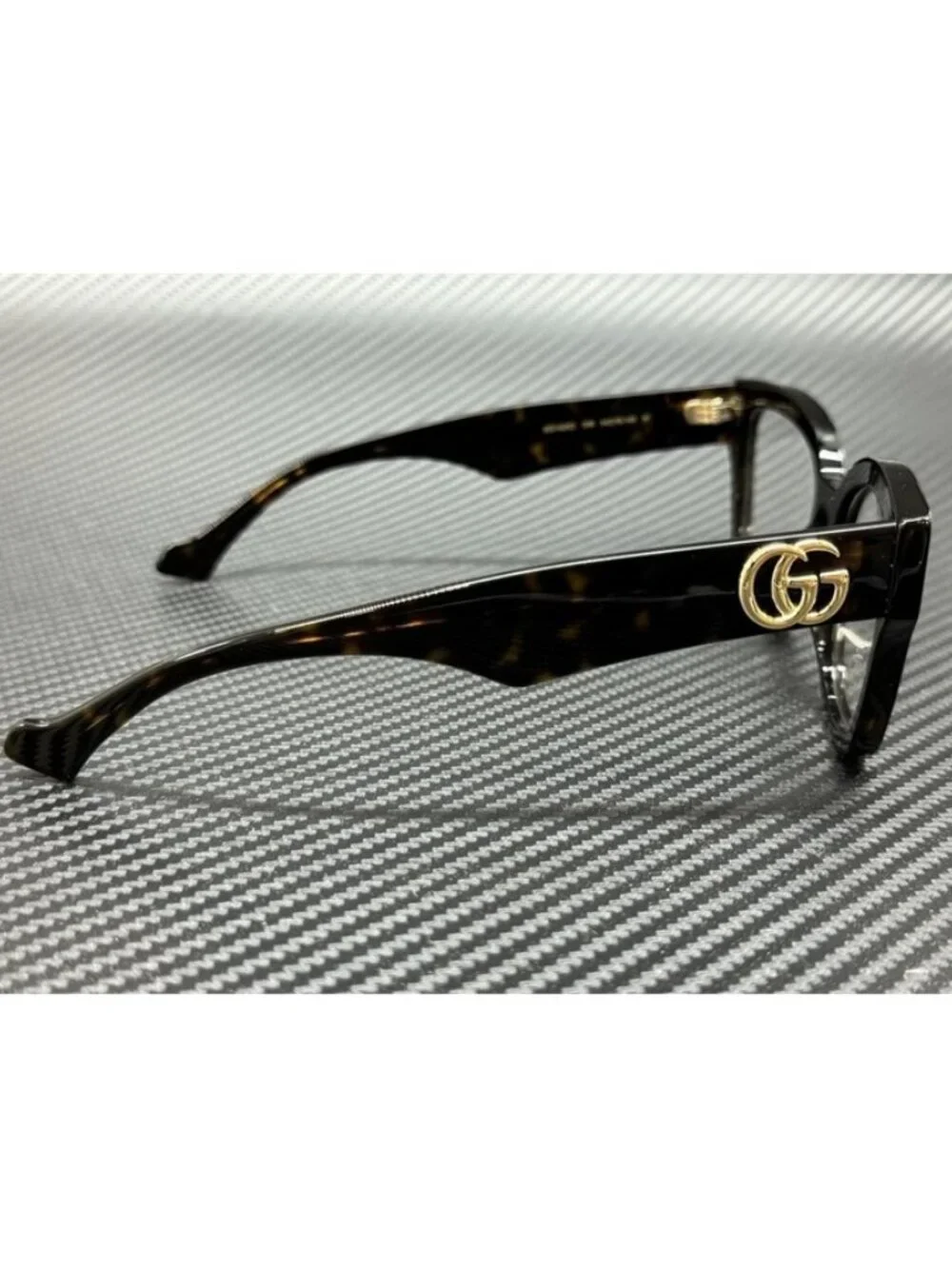New Gucci Women Brown Havana Eyeglasses 54-18-145